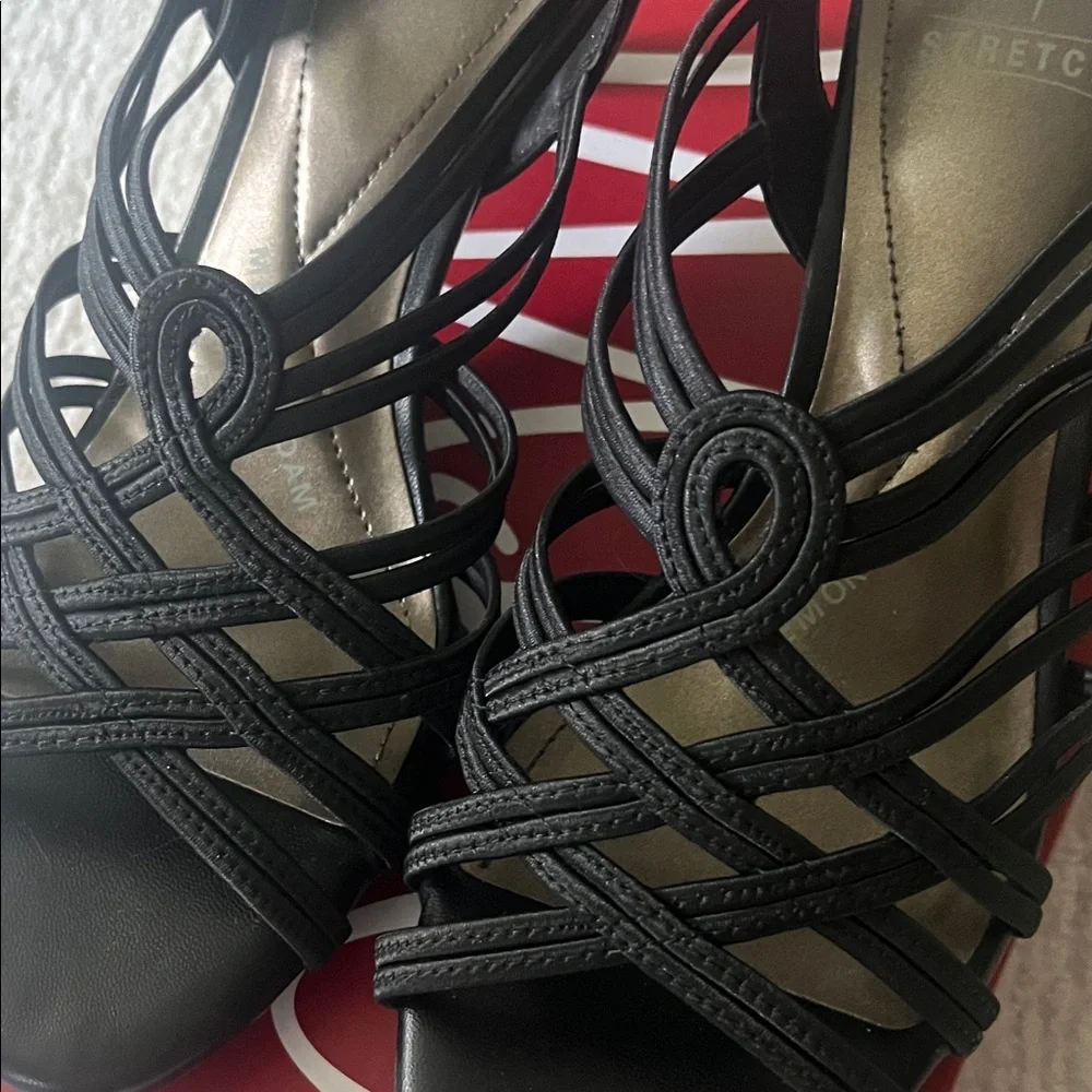 Impo Black Strappy Heels - Picture 4 of 12